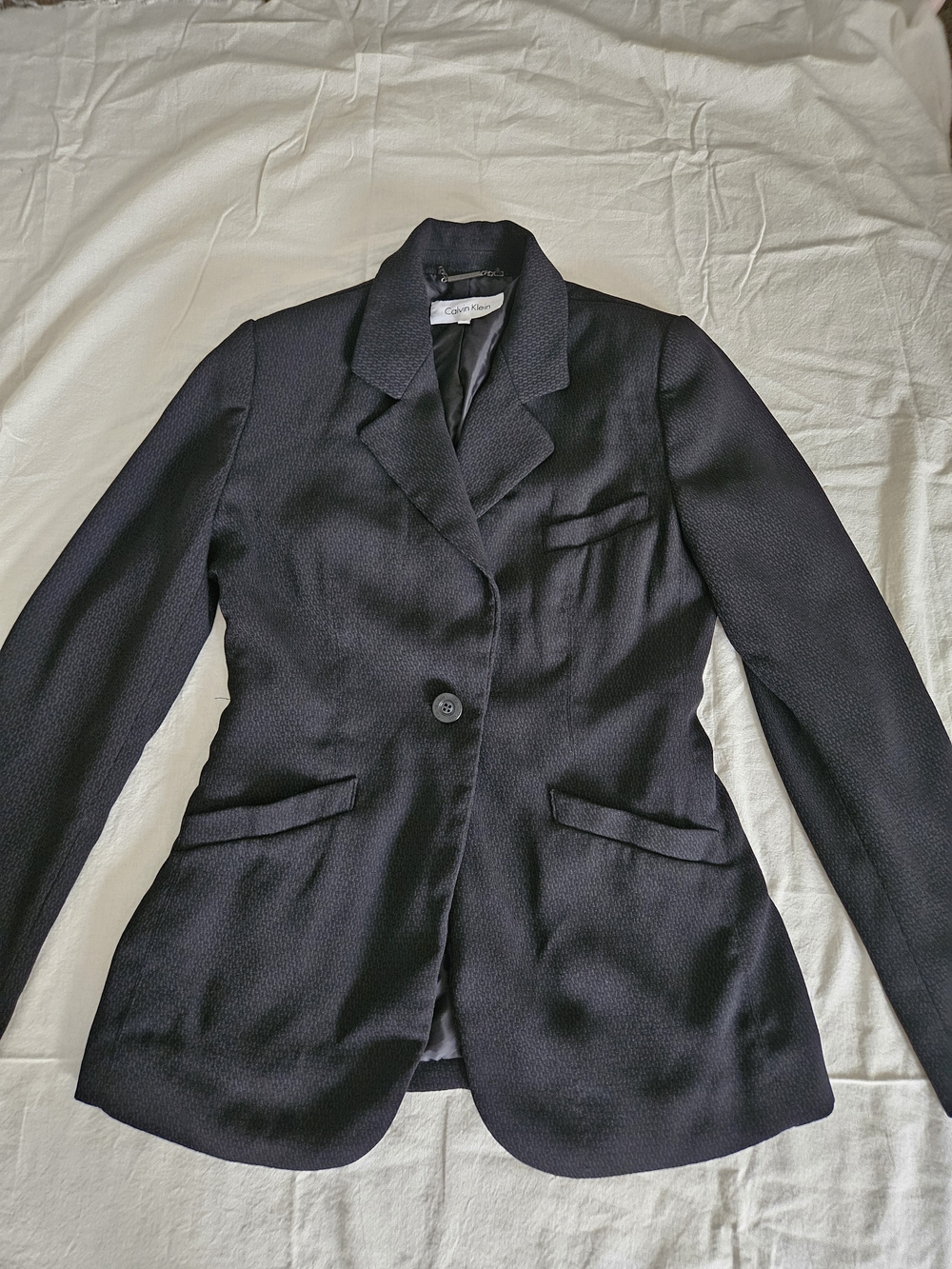 Calvin Klein Black Single-Button Women's Blazer